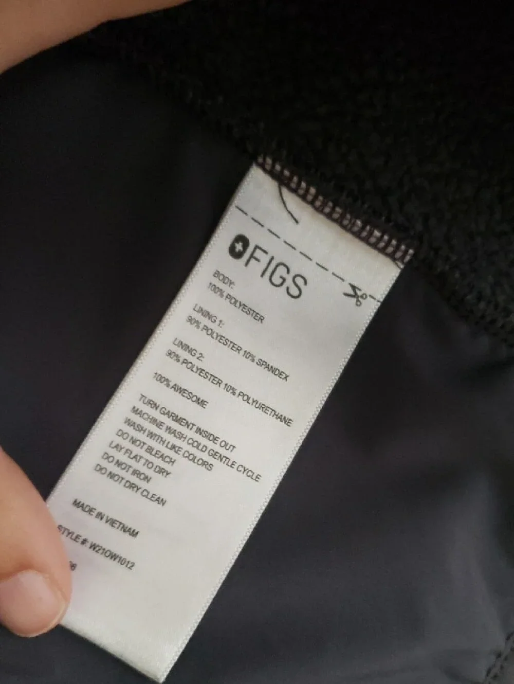 FIGS Charcoal Full-Zip Jacket